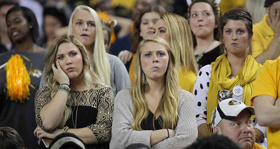 Sad fans.